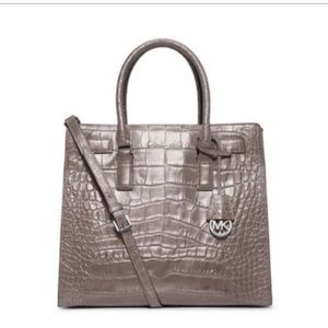 Michael Kors light grey purse